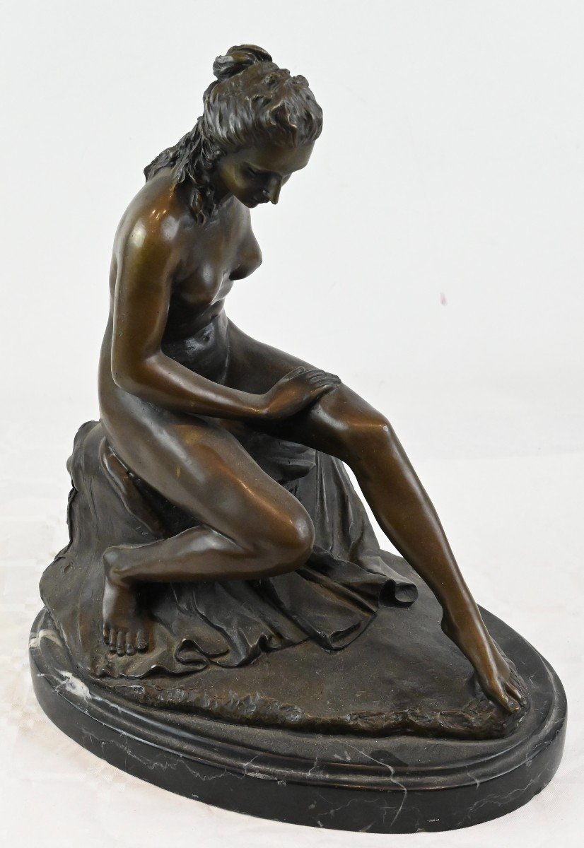 Pasquale Sgandurra - Figure Of A Woman In Bronze - Italy Early 20th Century